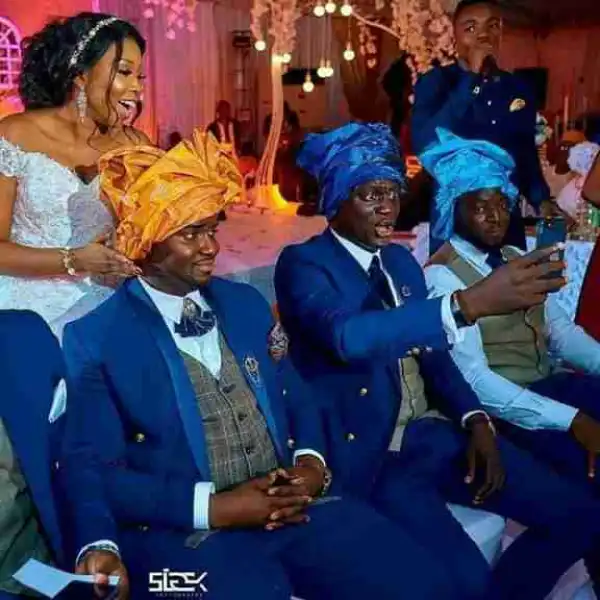 Funny Photo Of Groomsmen In Head Gear